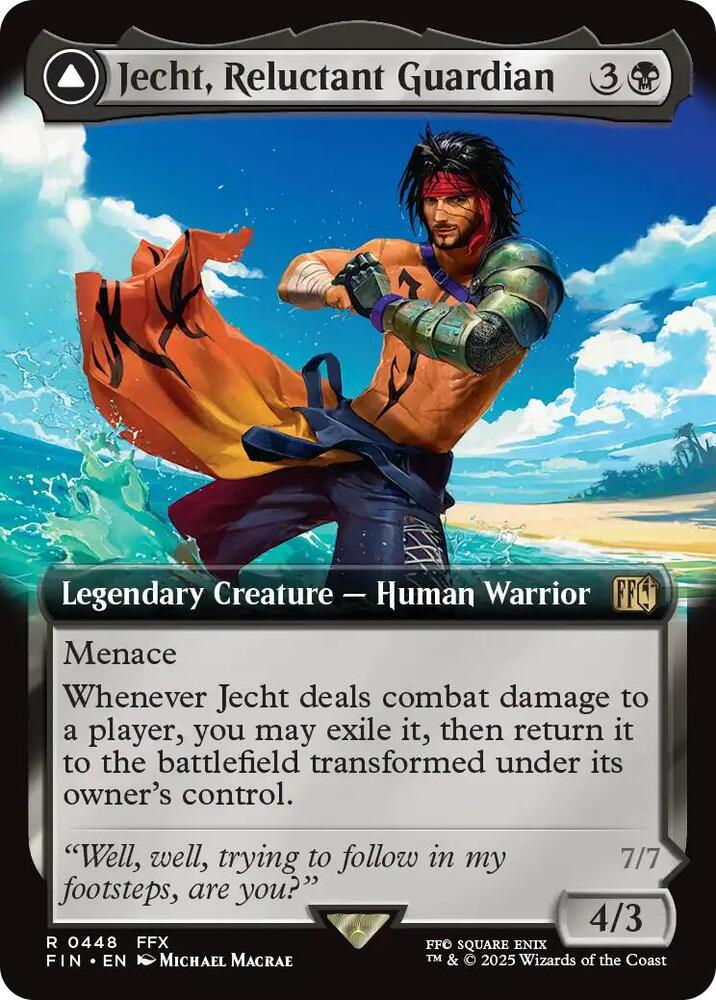 Jecht, Reluctant Guardian // Braska's Final Aeon 448 (FINAL FANTASY)  - Extended Art Foil | Good Games Morley
