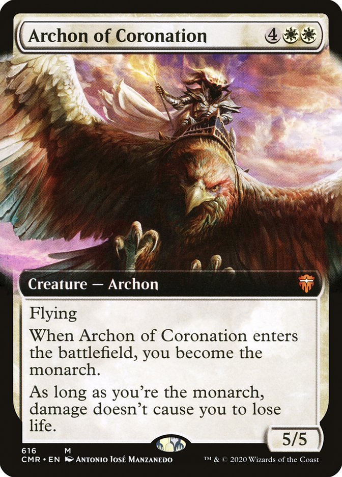 Archon of Coronation (Extended Art) [Commander Legends] | Good Games Morley