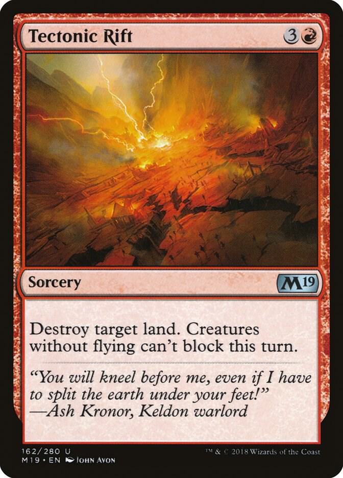 Tectonic Rift 162/280 (Core Set 2019)  - Foil | Good Games Morley