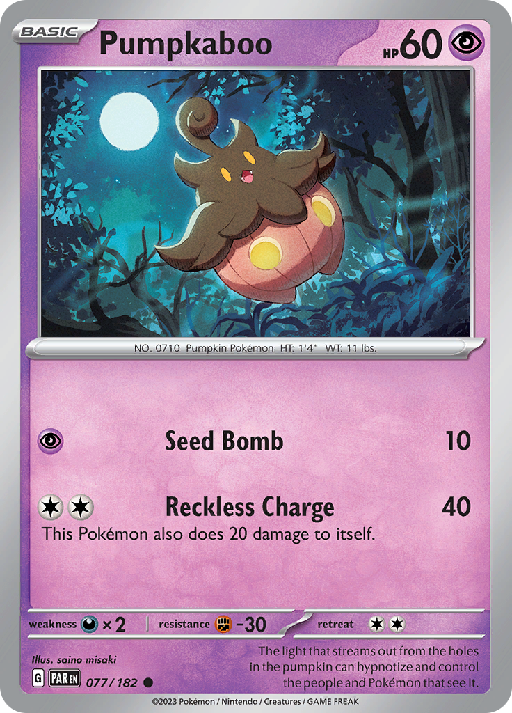 Pumpkaboo (077/182) [Scarlet & Violet: Paradox Rift] | Good Games Morley