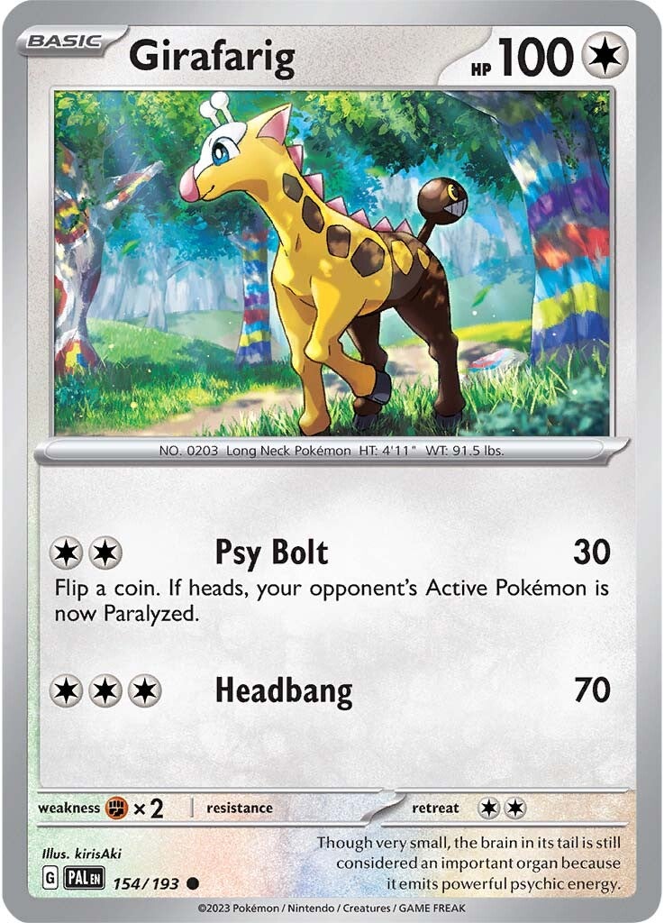Girafarig (154/193) [Scarlet & Violet: Paldea Evolved] | Good Games Morley