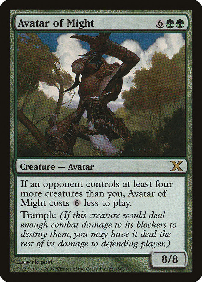 Avatar of Might 251/383 (10th Edition)  | Good Games Morley