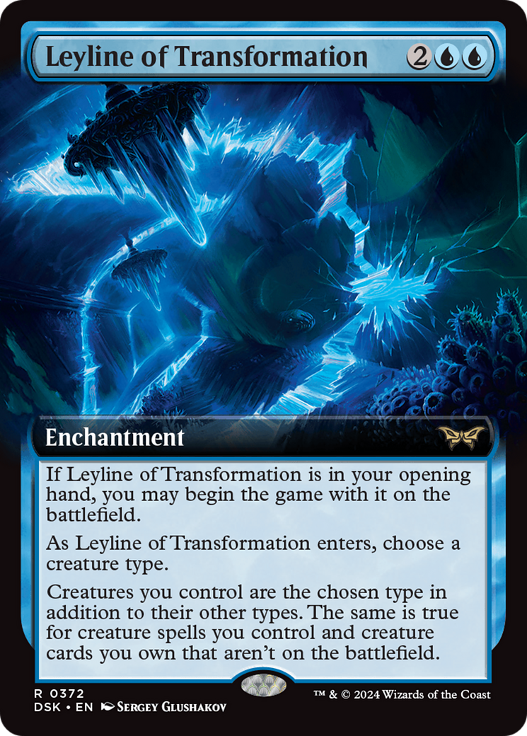 Leyline of Transformation (Extended Art) [Duskmourn: House of Horror] | Good Games Morley