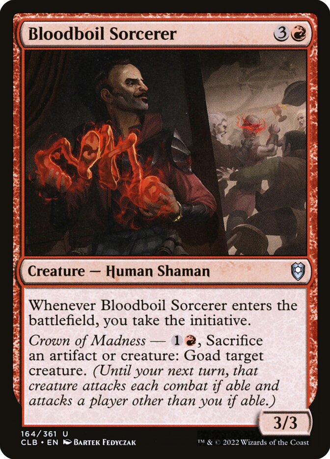 Bloodboil Sorcerer 164 (Commander Legends: Battle for Baldur's Gate)  - Foil | Good Games Morley
