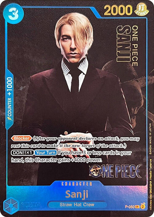 Sanji (PCC Live Action) P-050 (One Piece Promotion Cards)  - Foil | Good Games Morley