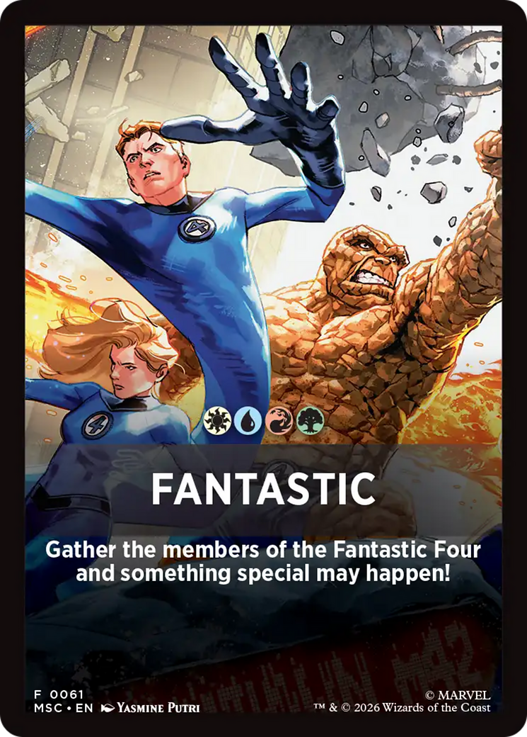Fantastic Theme Card [Marvel Super Heroes Commander] | Good Games Morley