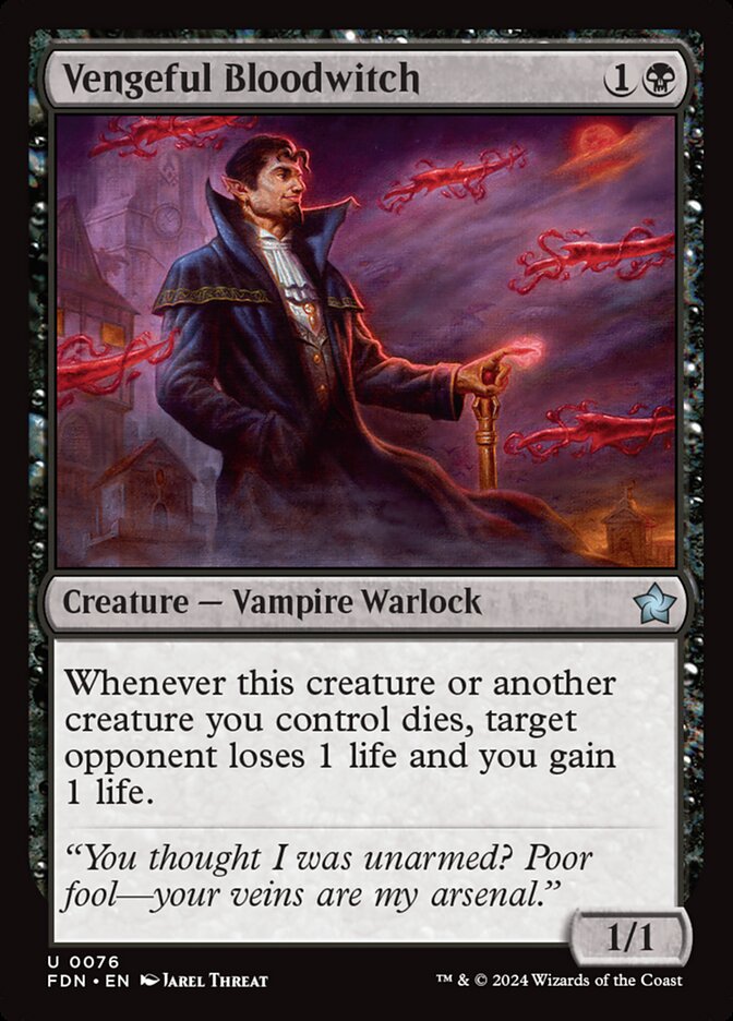 Vengeful Bloodwitch 76 (Foundations)  - Foil | Good Games Morley