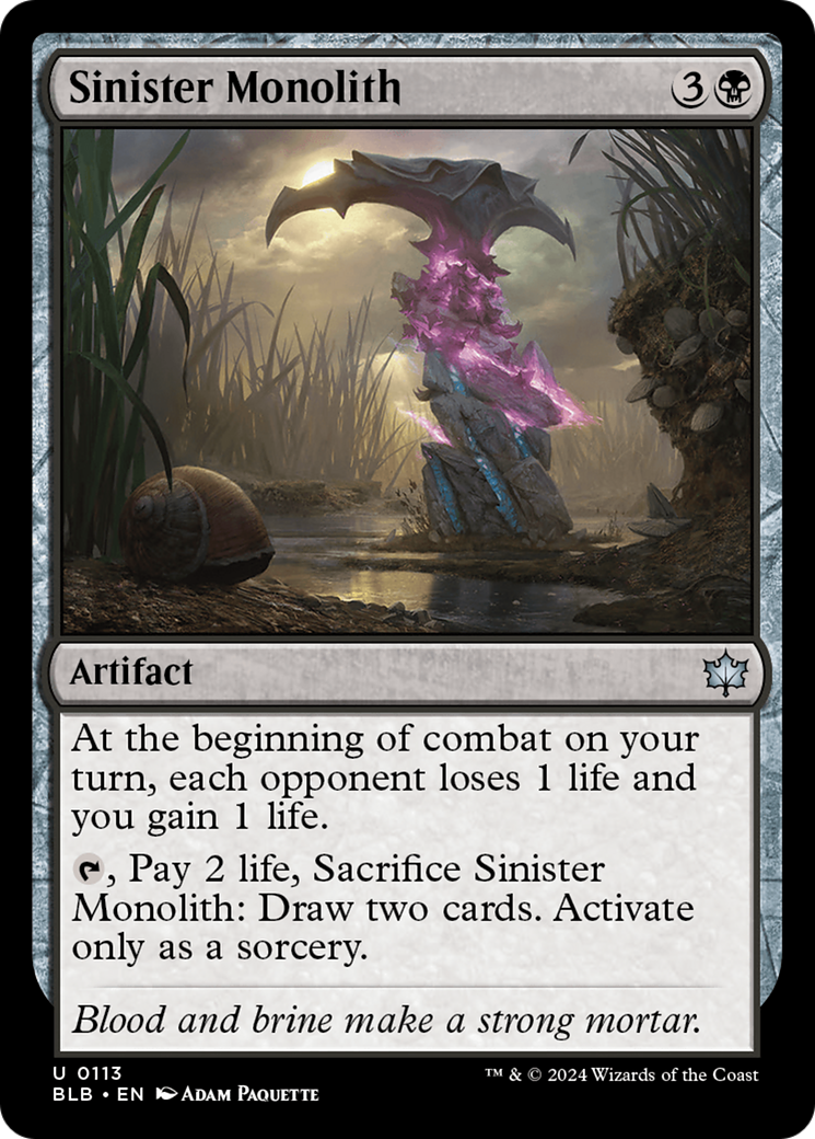 Sinister Monolith [Bloomburrow] | Good Games Morley