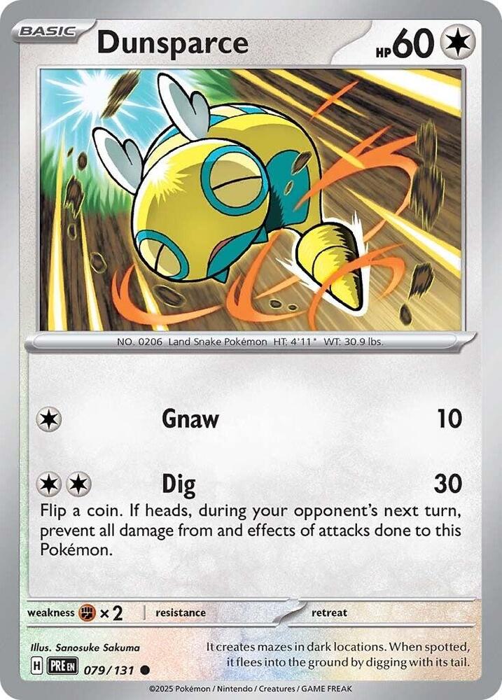 Dunsparce (079/131) [Scarlet & Violet: Prismatic Evolutions] | Good Games Morley