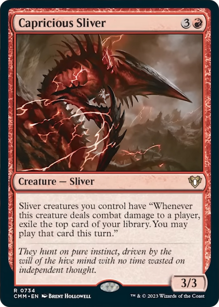 Capricious Sliver [Commander Masters] | Good Games Morley