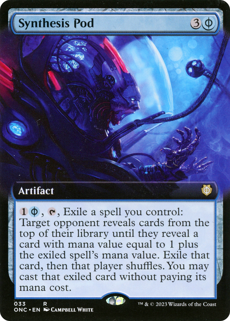 Synthesis Pod (Extended Art) [Phyrexia: All Will Be One Commander] | Good Games Morley