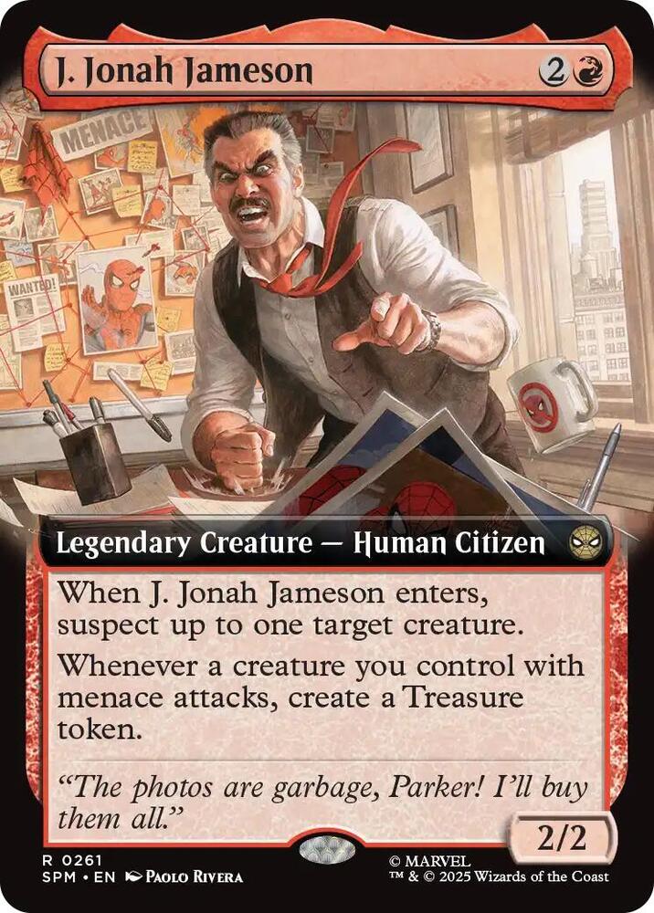 J. Jonah Jameson 261/198 (Marvel's Spider-Man)  - Extended Art Foil | Good Games Morley