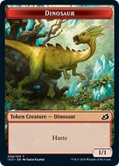 Dinosaur // Human Soldier (003) Double-Sided Token [Ikoria: Lair of Behemoths Tokens] | Good Games Morley