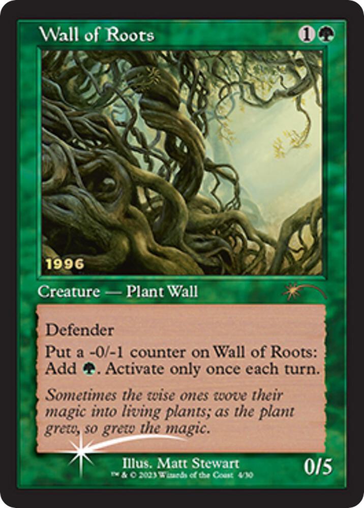 Wall of Roots 4 (30th Anniversary Promos)  - Foil | Good Games Morley