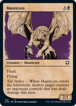 Manticore Showcase 314 (Adventures in the Forgotten Realms)  - Foil | Good Games Morley