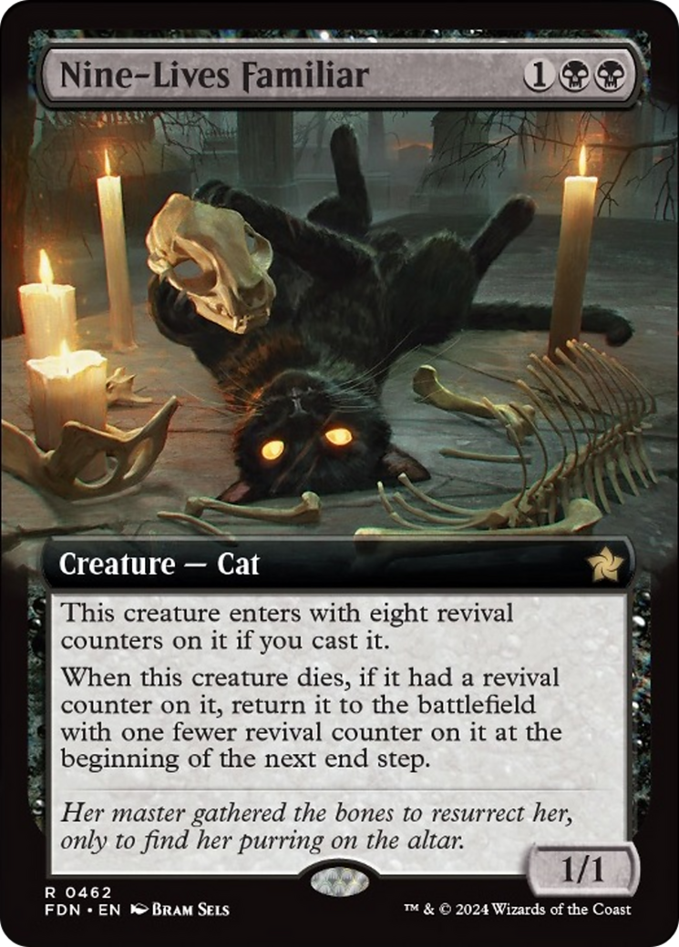 Nine-Lives Familiar (Extended Art) [Foundations] | Good Games Morley
