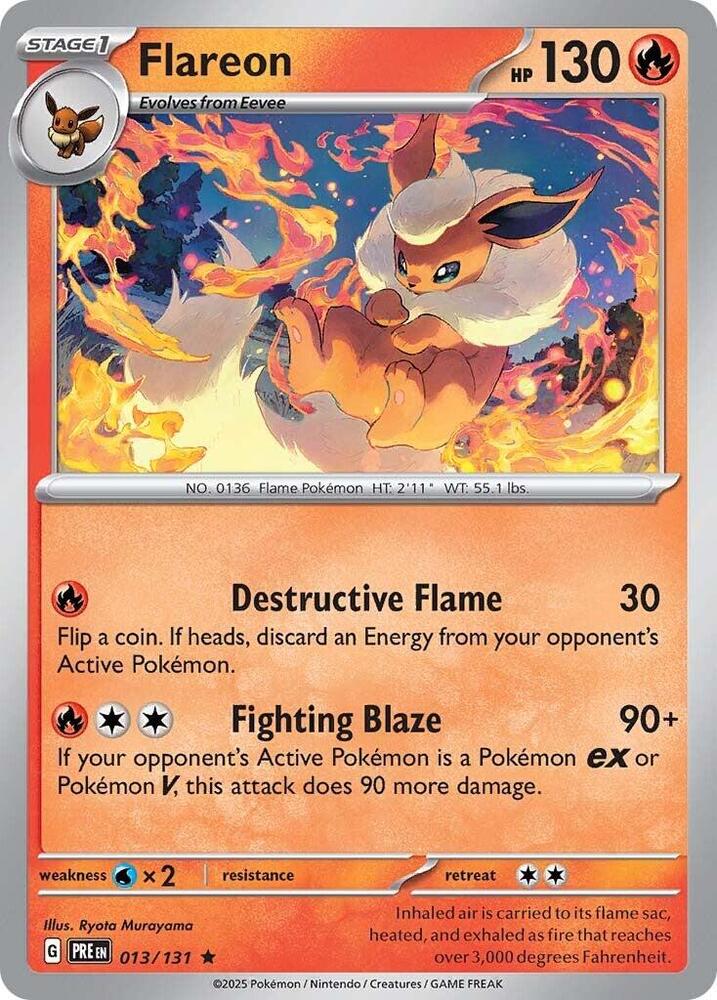 Flareon 013/131 (SV: Prismatic Evolutions)  - Holofoil | Good Games Morley