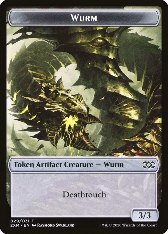 Human Soldier // Wurm (029) Double-Sided Token [Double Masters Tokens] | Good Games Morley