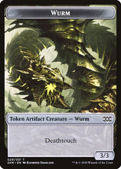 Human Soldier // Wurm (029) Double-Sided Token [Double Masters Tokens] | Good Games Morley