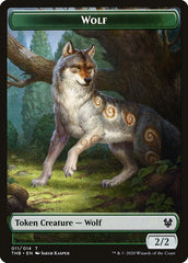 Human Soldier // Wolf Double-Sided Token [Theros Beyond Death Tokens] | Good Games Morley