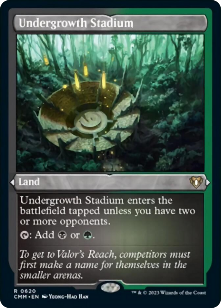 Undergrowth Stadium (Foil Etched) [Commander Masters] | Good Games Morley