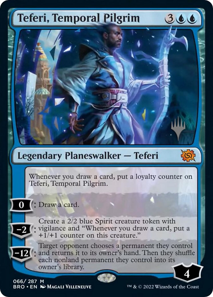 Teferi, Temporal Pilgrim (Promo Pack) [The Brothers' War Promos] | Good Games Morley