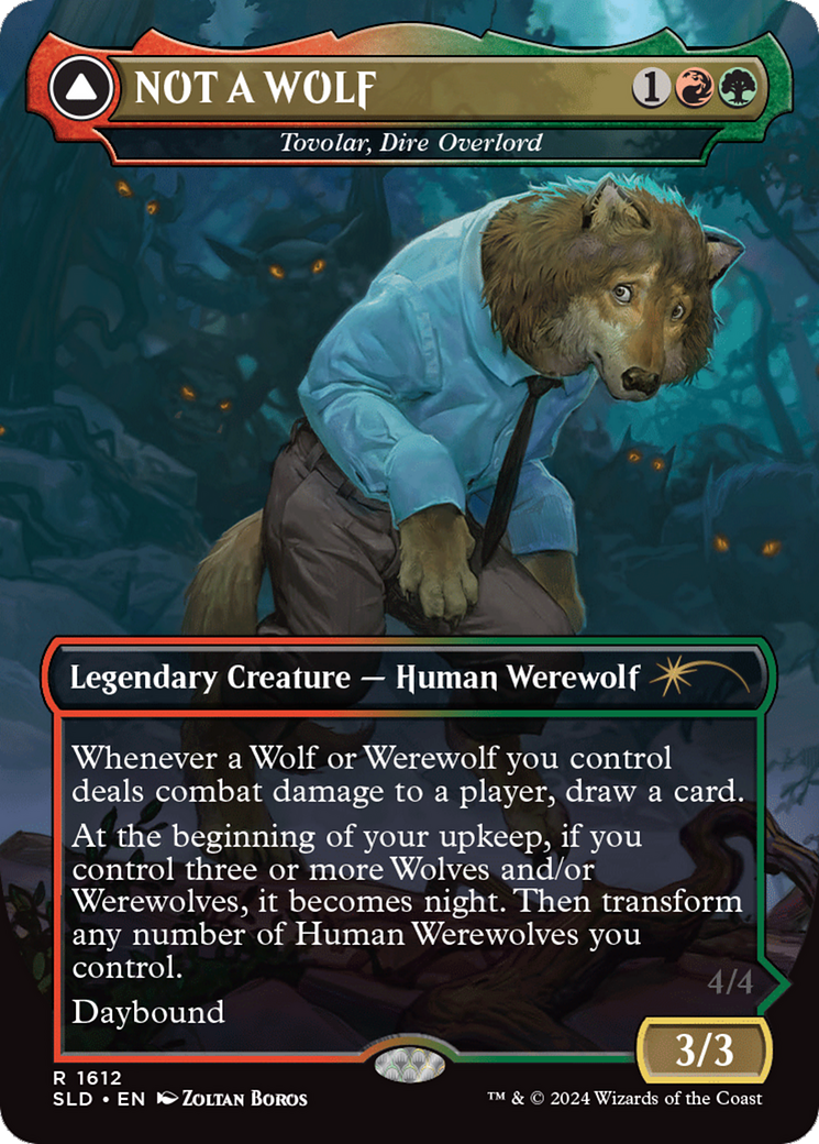 NOT A WOLF - Tovolar, Dire Overlord [Secret Lair Drop Series] | Good Games Morley