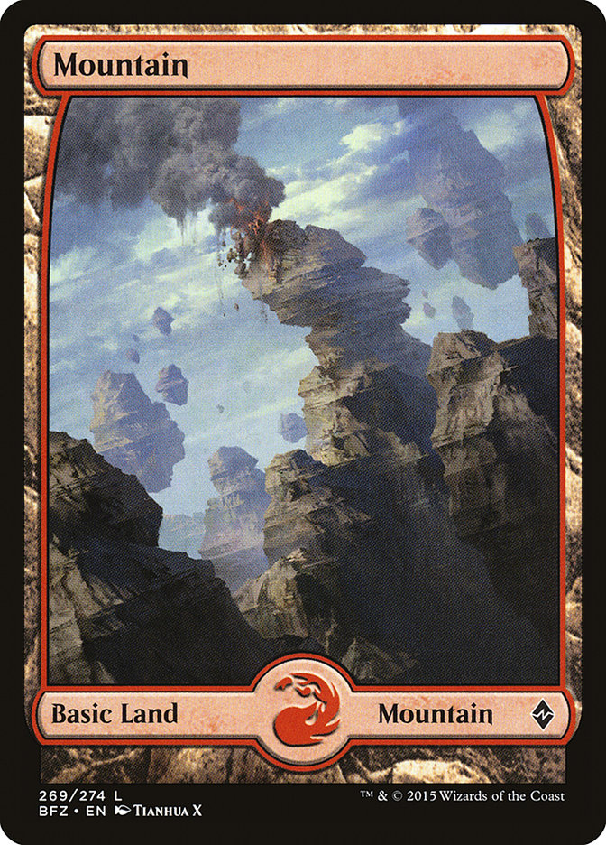 Mountain (269) (Full Art) [Battle for Zendikar] | Good Games Morley
