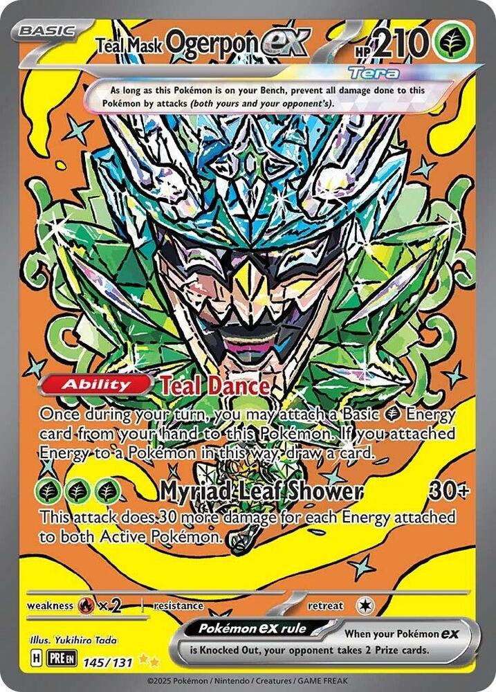 Teal Mask Ogerpon ex (145/131) [Scarlet & Violet: Prismatic Evolutions] | Good Games Morley
