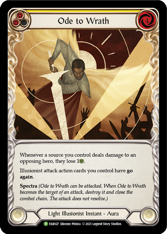 Ode to Wrath [FAB027] (Promo)  Cold Foil | Good Games Morley