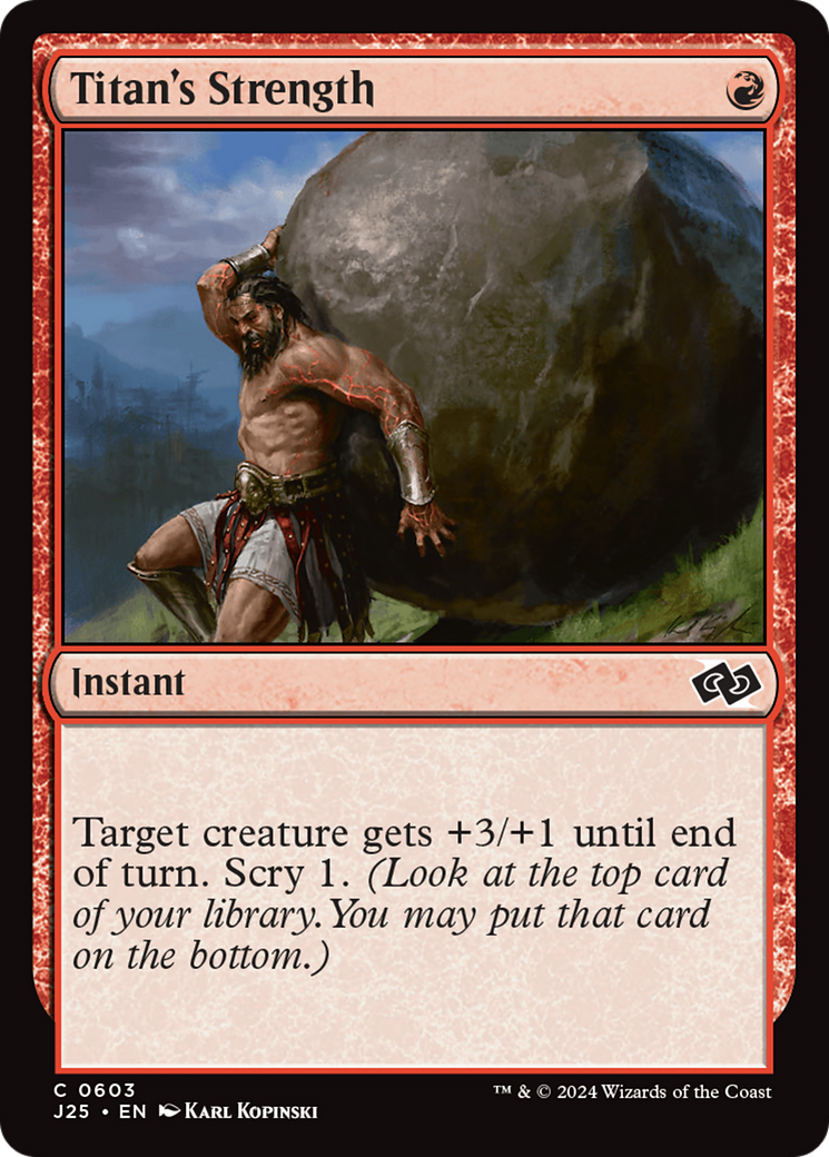 Titan's Strength [Foundations Jumpstart] | Good Games Morley
