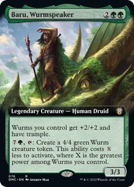 Baru Wurmspeaker Extended Art 76/50 (Commander: Dominaria United)  | Good Games Morley