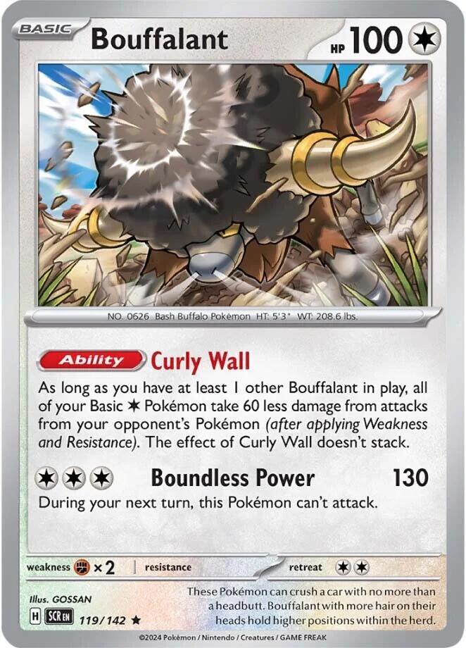 Bouffalant 119/142 (SV07: Stellar Crown)  - Holofoil | Good Games Morley