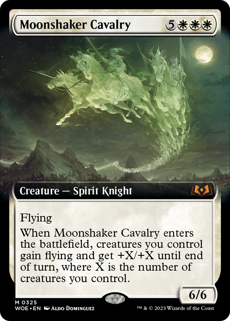 Moonshaker Cavalry (Extended Art) [Wilds of Eldraine] | Good Games Morley