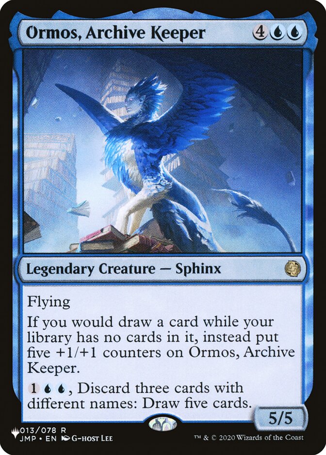 Ormos, Archive Keeper [The List] | Good Games Morley