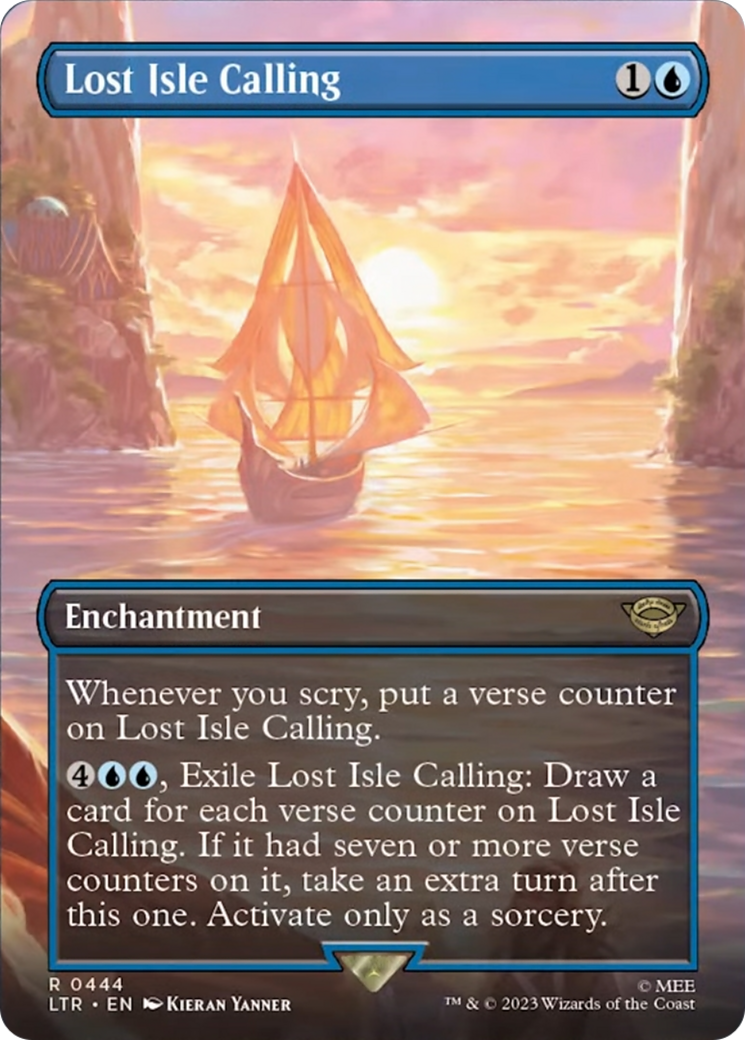 Lost Isle Calling (Borderless Alternate Art) [The Lord of the Rings: Tales of Middle-Earth] | Good Games Morley