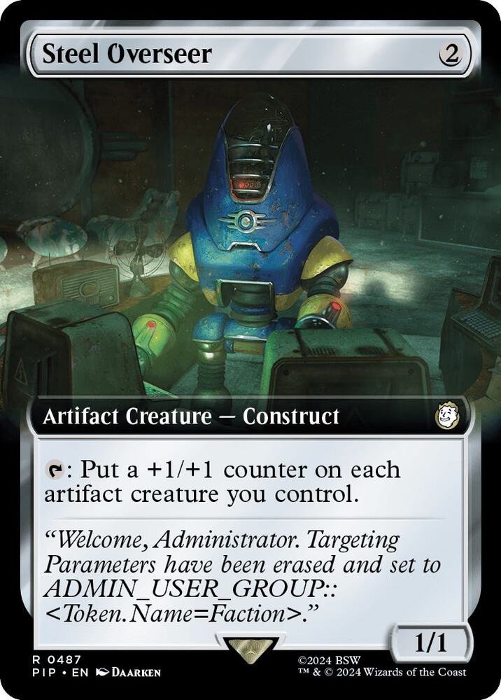 Steel Overseer 487/326 (Universes Beyond: Fallout)  - Extended Art | Good Games Morley