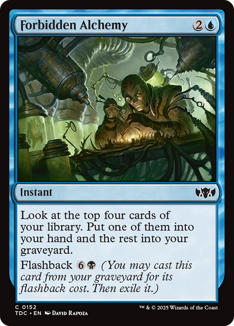 Forbidden Alchemy [Tarkir: Dragonstorm Commander] | Good Games Morley