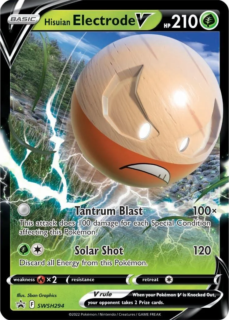 Hisuian Electrode V (SWSH294) [Sword & Shield: Black Star Promos] | Good Games Morley