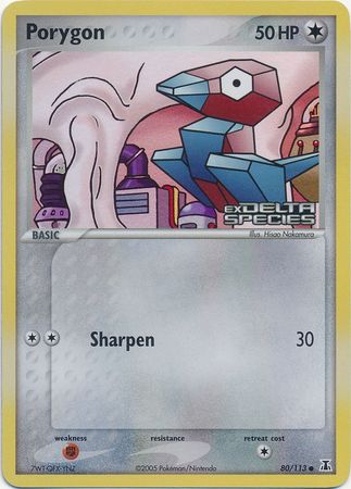 Porygon (80/113) (Stamped) [EX: Delta Species] | Good Games Morley