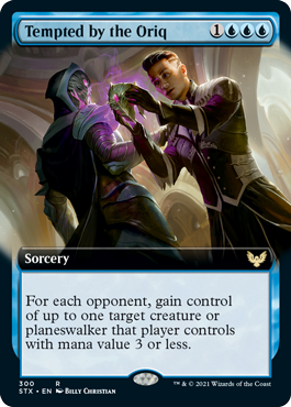 Tempted by the Oriq (Extended Art) [Strixhaven: School of Mages] | Good Games Morley