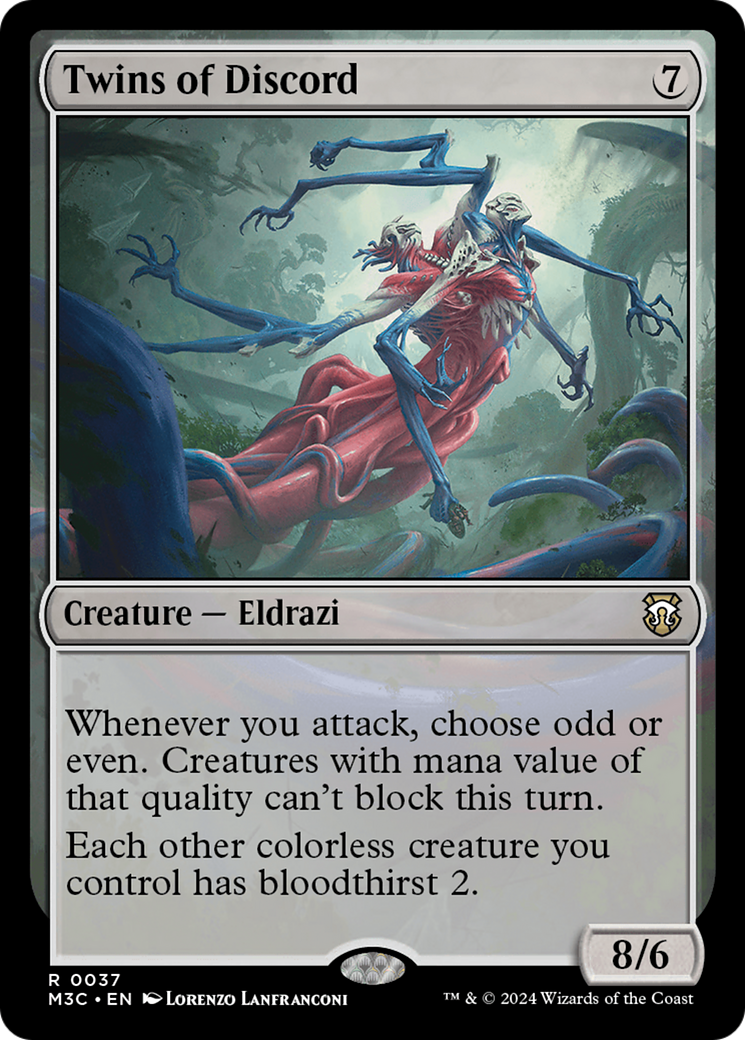 Twins of Discord (Ripple Foil) [Modern Horizons 3 Commander] | Good Games Morley