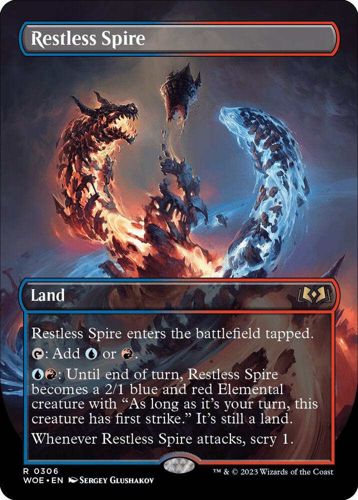 Restless Spire 306/276 (Wilds of Eldraine)  - Borderless Foil | Good Games Morley