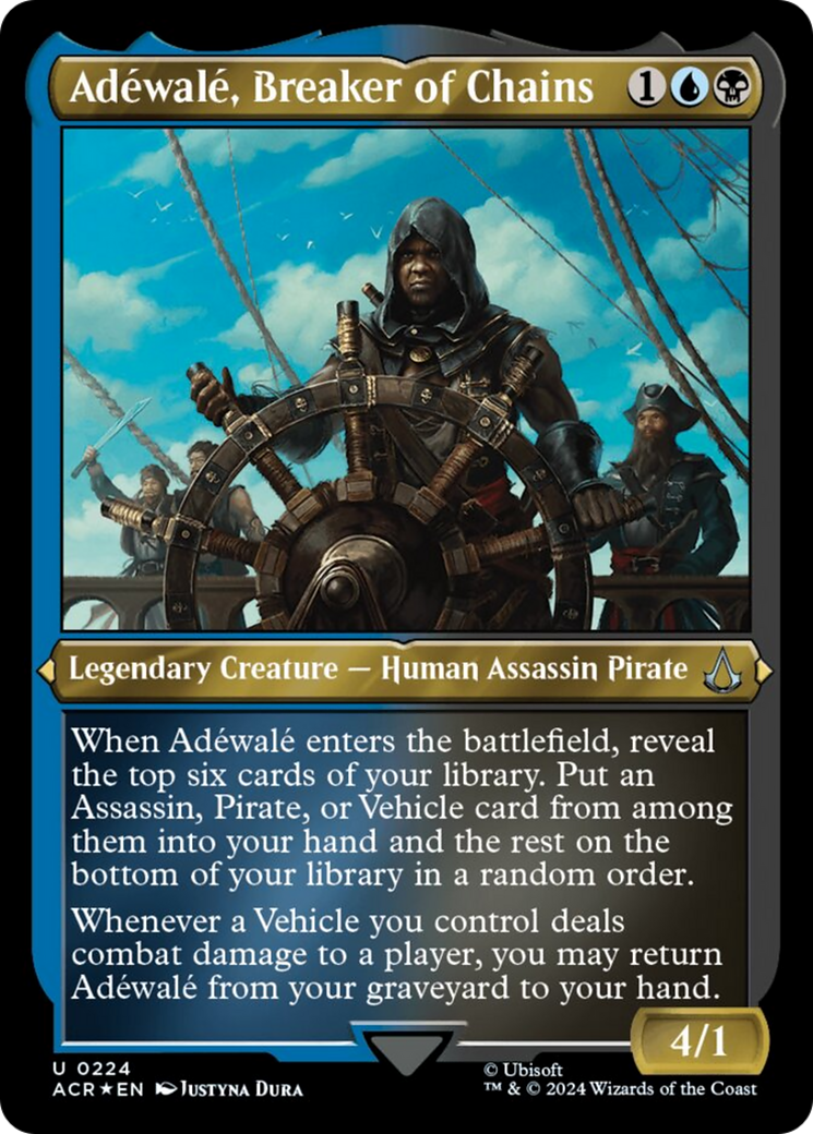 Adewale, Breaker of Chains (Foil Etched) [Assassin's Creed] | Good Games Morley