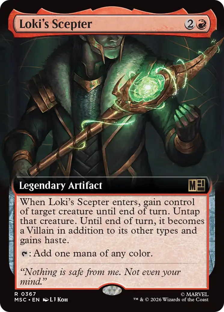 Loki's Scepter (Extended Art) [Marvel Super Heroes Commander] | Good Games Morley