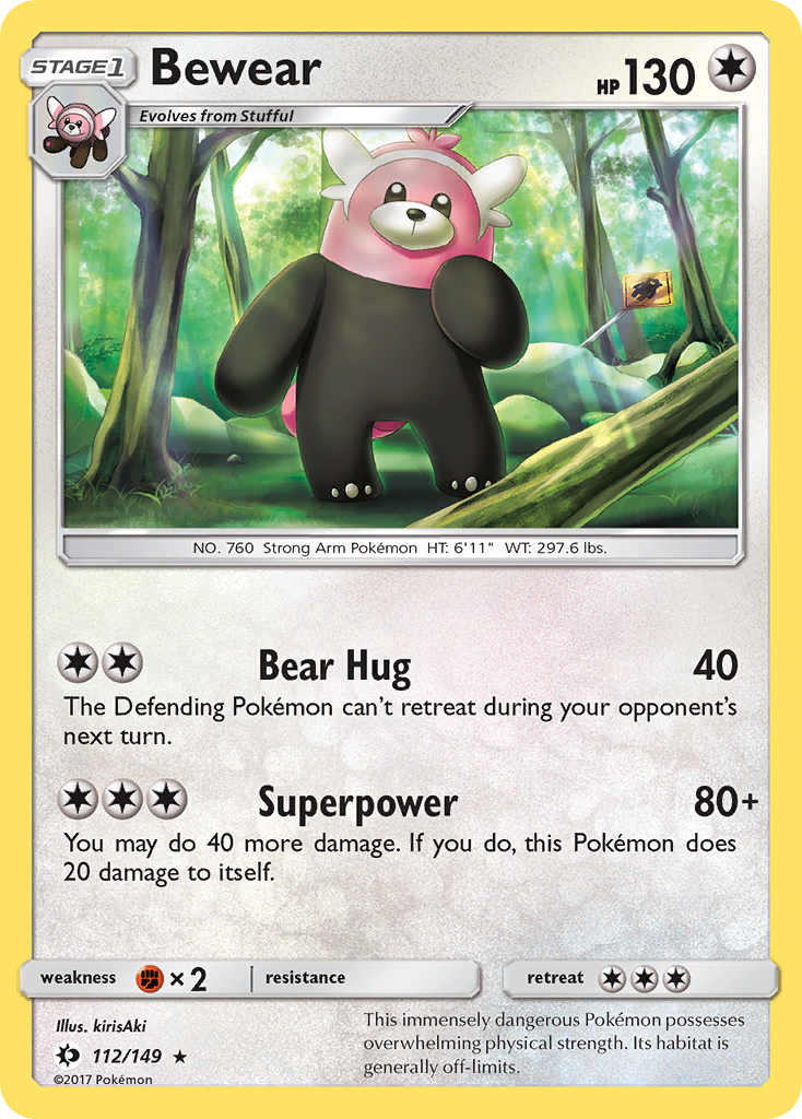 Bewear (112/149) [Sun & Moon: Base Set] | Good Games Morley