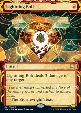 Lightning Bolt (Foil Etched) [Strixhaven: School of Mages Mystical Archive] | Good Games Morley