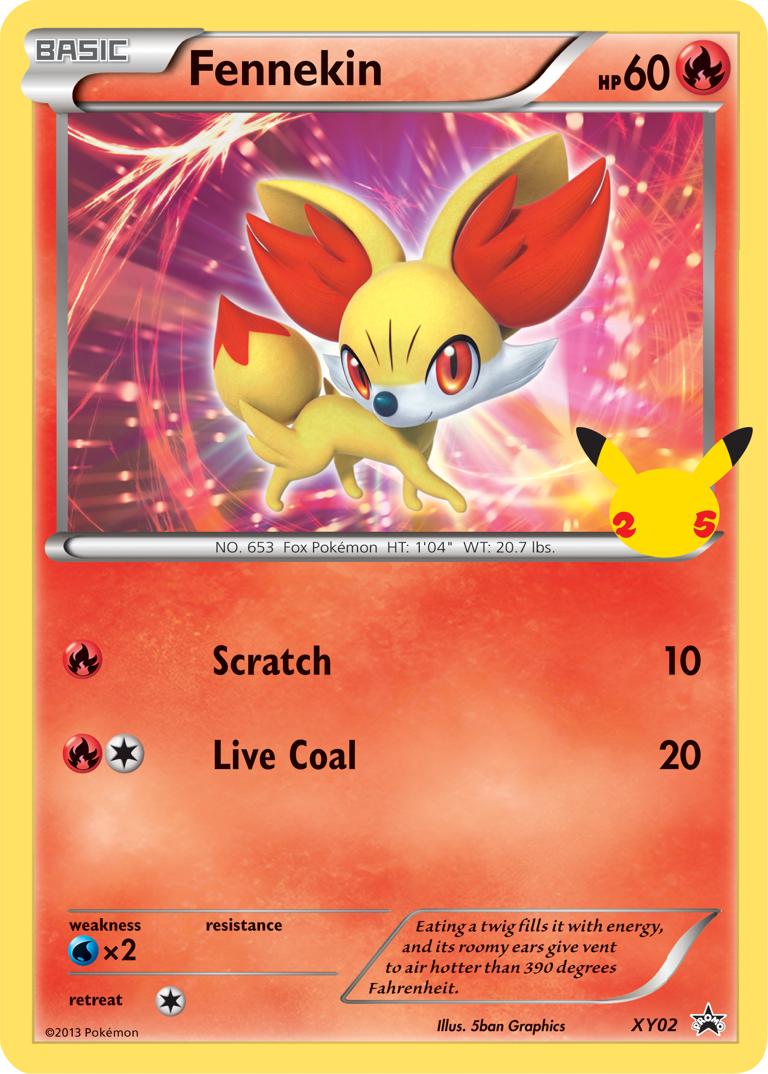 Fennekin (XY02) (Jumbo Card) [First Partner Pack] | Good Games Morley