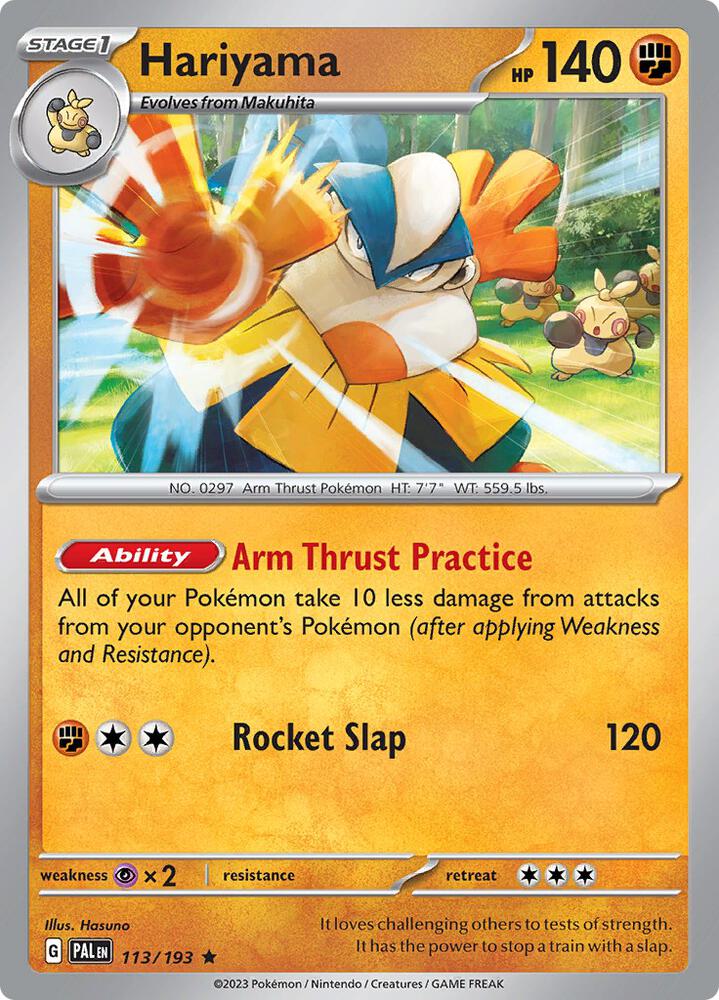 Hariyama 113/193 (SV02: Paldea Evolved)  - Holofoil | Good Games Morley