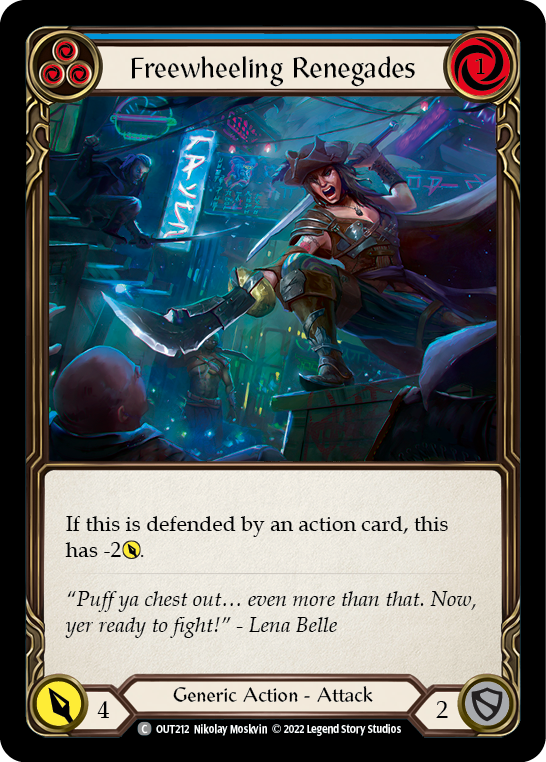 Freewheeling Renegades (Blue) [OUT212] (Outsiders) | Good Games Morley